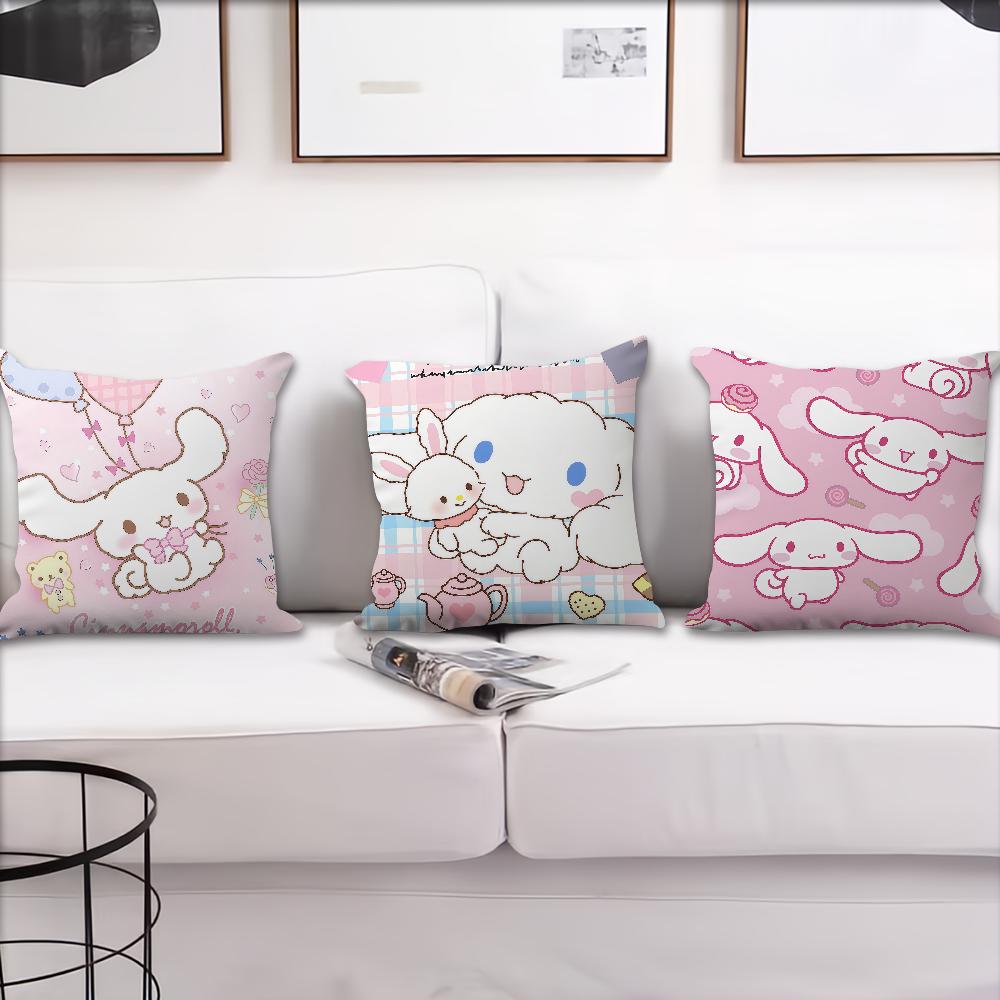 C-Cinnamorolles Cute Cushion Cover For Pillow Printing Sofa Decoration Home Car Room Coffee Shop Office Nordic Simplicity