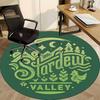 1pc Stardew Valley Office Round Area Rug, Indoor Mat Suitable For Office, Under Office Chairs Bedroom Living Room Home Decor  A0908153