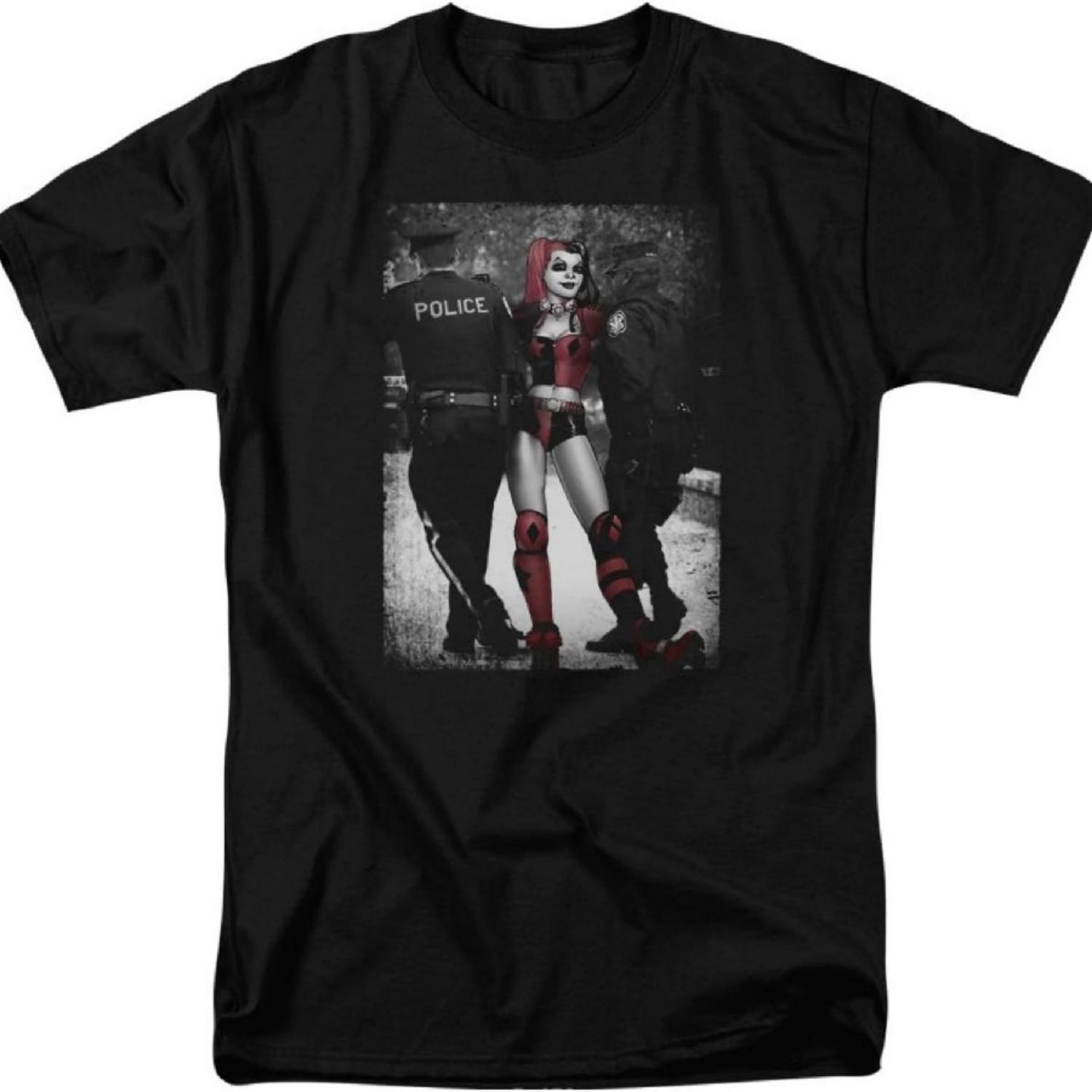 

Harley Quinn and The Police Men s T-Shirt XXXXXL чорний