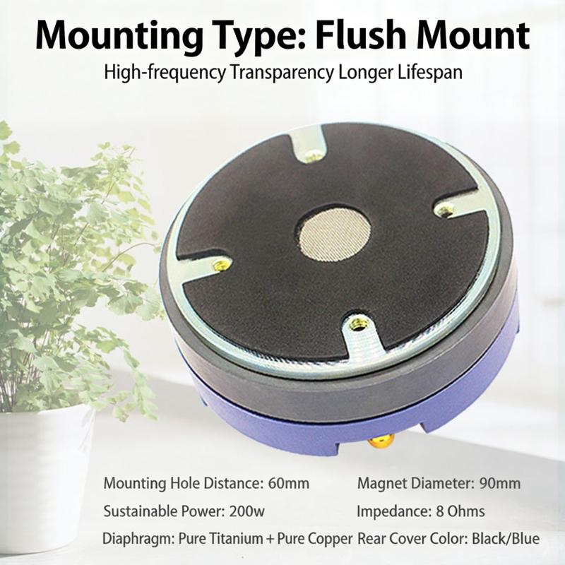 Top 8Ohms High Frequency Horn Tweeter Speaker Driver 90mm Magnets Build For Detailed And Accurate Sound Delivery