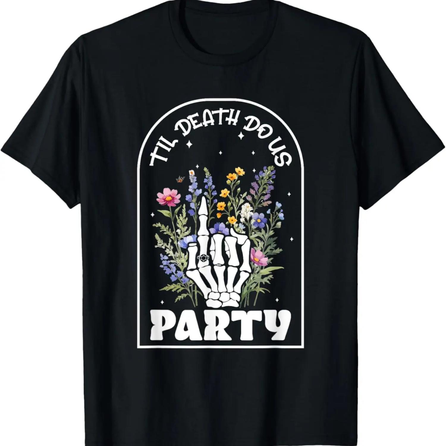 

Funny Til Death Do Us Bachelorette Party Bridesmaid Squad T-Shirt XXXXXL чёрный