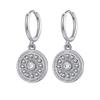 CRMYA Vintage Piercing Ear CZ Zircon Cross Earring Gold Silver Filled Drop Earrings For Women Hoop Earings Jewelry Wholesale