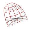 ZLIENSZUS Modern Cherry Red Grid Adult Beanie Hat - White Base with Iconic Grid, Streetwear Suitable for &, Versatile for Casual Outfits, Layering for