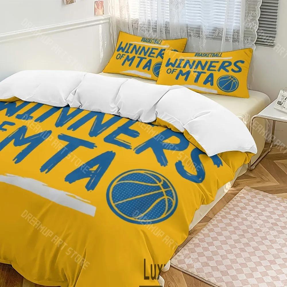 3D Print Maccabi Tel Aviv Basketball Bedding Set Twin Queen King Full Size Duvet Cover Pillowcase Bed Boys Girls Adult Home
