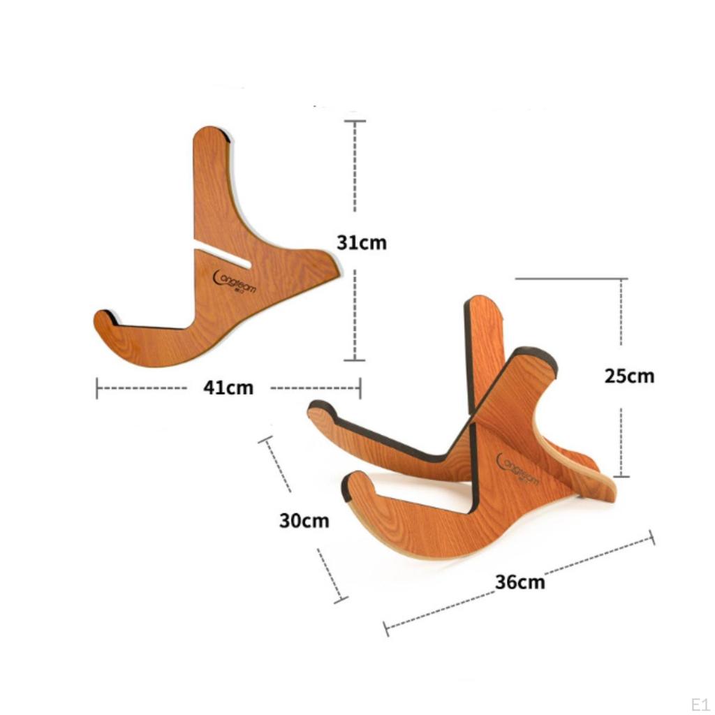 Guitar Stand Foldable with Wood Grain Detachable for Guitarists, Bass Instrumentalists,