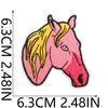Pink Girl Embroidery Cloth Sticker Western Denim Series Patch Sticker Western Regions Desert Fire Computer Embroidery Label Ironing