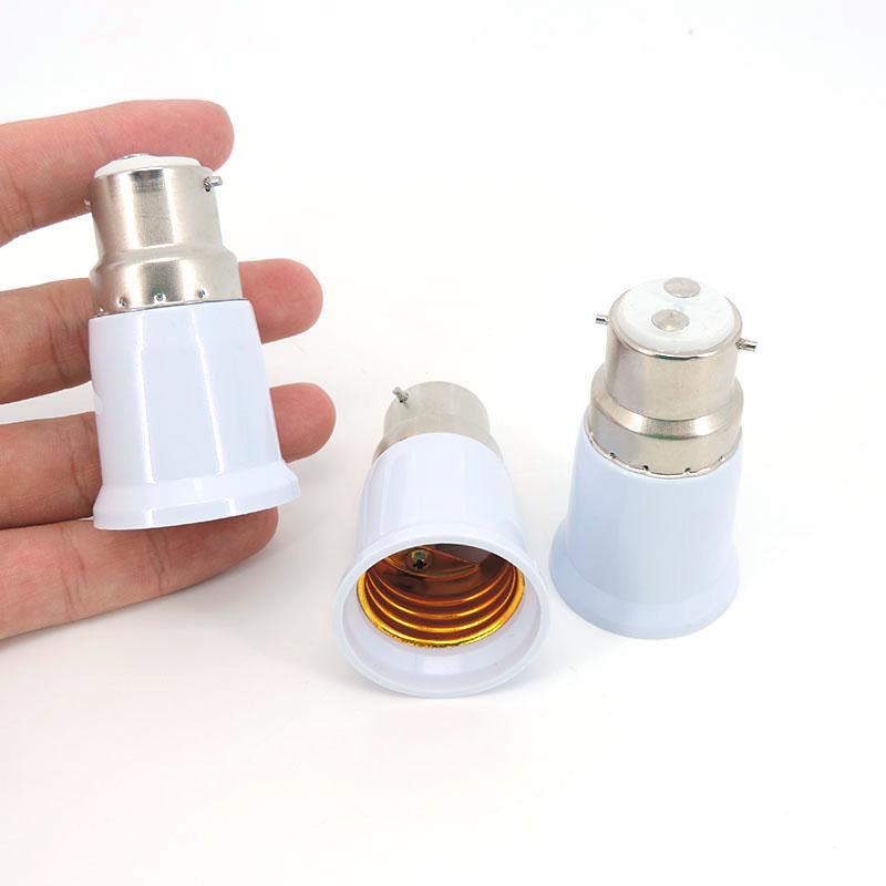 10pcs B22 To Screw E27 To B22 Lamp Base Socket Converter Light Bulb Adaptor Holder AC Power Adapter Lighting Parts