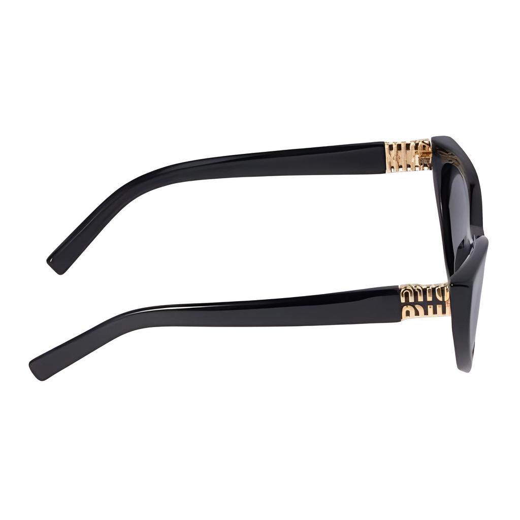 Miu Miu Vertical Logo Acetate Cat Eye Sunglasses Women sunglasses Black SMUA04_E16K_FE08Z_C_054