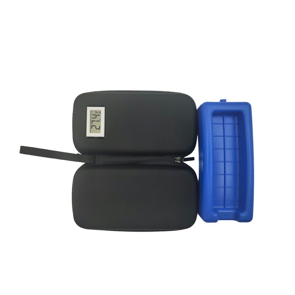 With Thermometer Display Insulin Cooler Travel Case Waterproof Thermal Insulated Refrigerated Medicine Organizer Bag