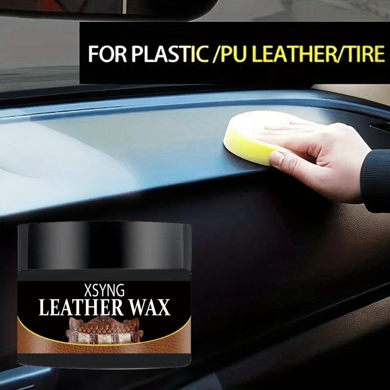 Car Leather Component Repair Wax - a Product for Restoring The Shine of Black Interior Decorations And Dashboards