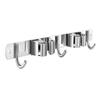 Wall Mounted Mop Rack (2 Racks And 3 Hooks) Stainless Steel Mop Rack Receive 2ML