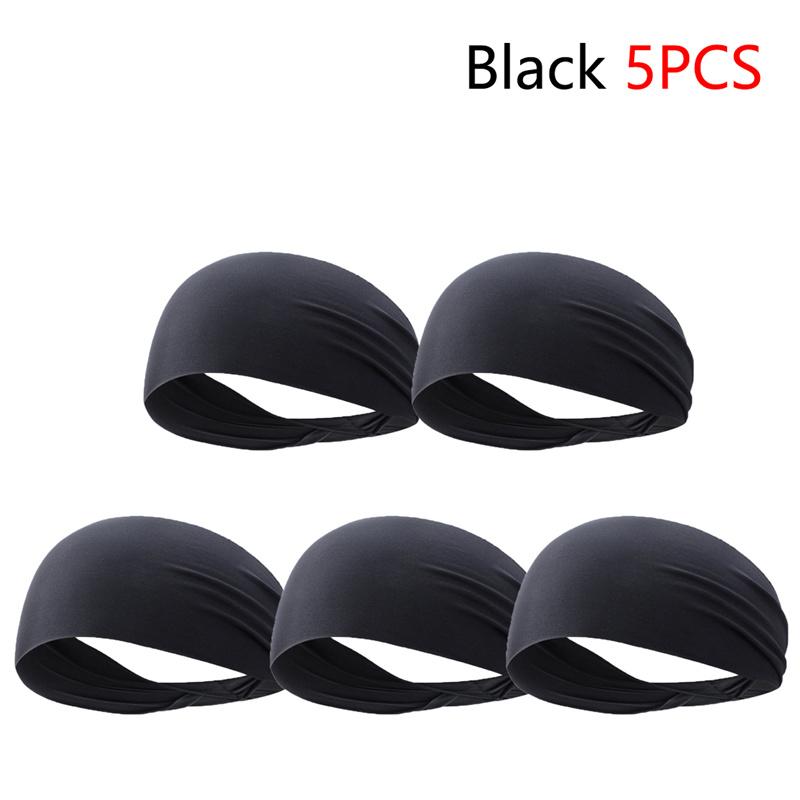 Elastic Sports Headbands Sweat Absorption Headdress Quick Dry Fitness Headband Anti-slip Breathable Sweatbands for Yoga Runnin