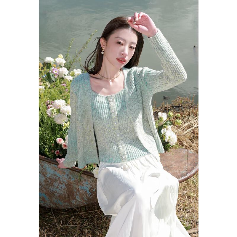 

Sancai Plus Size Dip-Dye Knit Cardigan & Cami Set XL