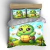 Cheerful turtle paradise! Bedding sets Duvet covers Pillowcases(1* Duvet Cover 2* Pillowcases without duvet insert)