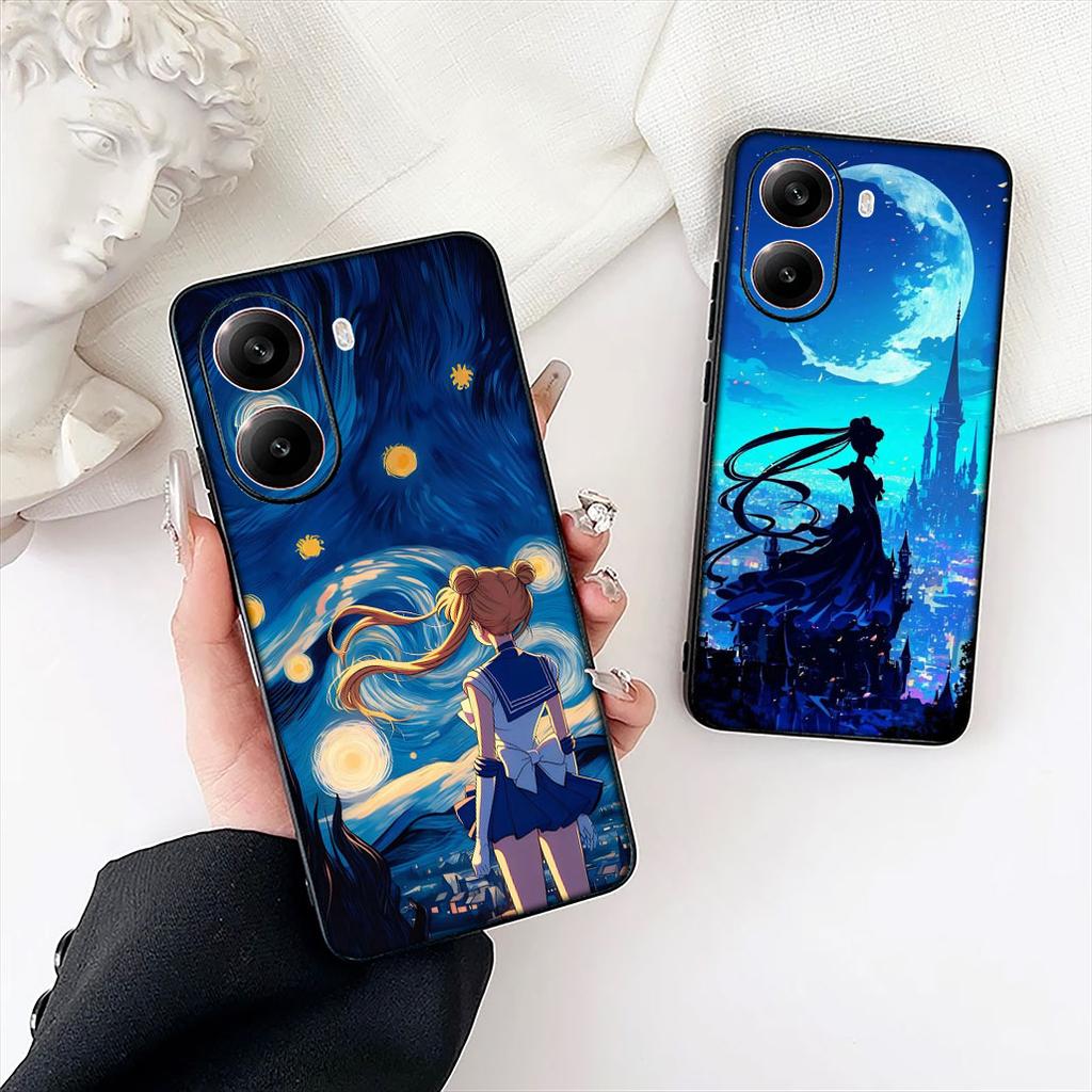 Anime S-sailors Girl S-Sailormoons Moon Cover for Motorola Moto G86 G14 G35 G34 G45 G55 G67 G75 G85 G24 G15 G54 G57 Power Case