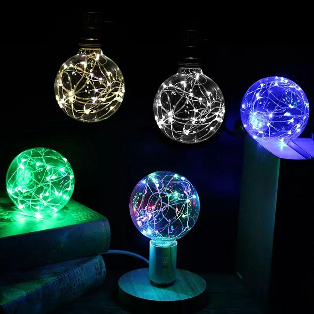 Bar Atmosphere RGB Lighting Home Decor LED Light Bulb Copper Wire Bulb Night Light String Light
