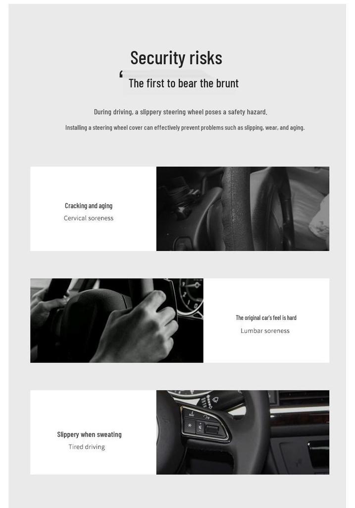 Premium Steering Wheel Cover for Geely Cars: Emgrand GL, Xingrui, Boyue, Vision X3, Binyue, Binrui, Borui