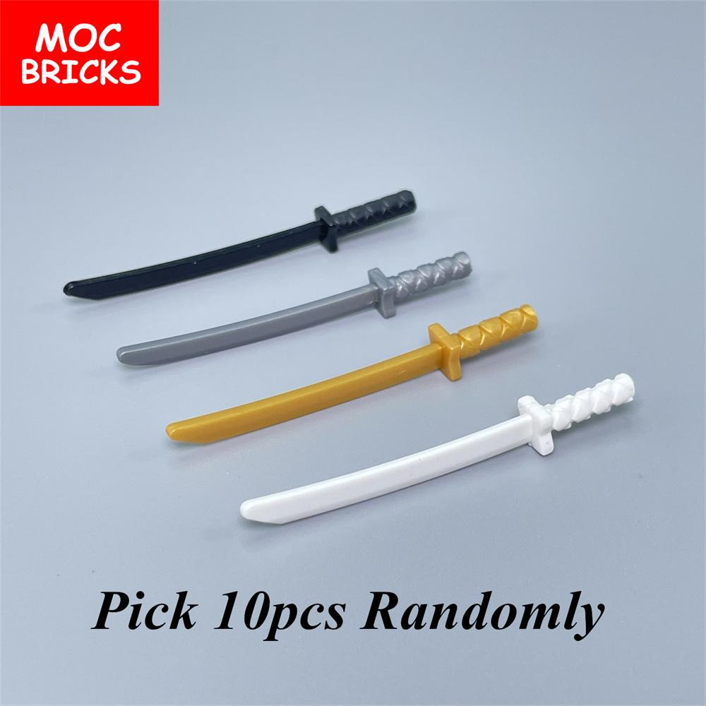 MOC Bricks Sleeve Sword Gun Knife Whip Bow Arrow Oil Bottle Box Soldier Army Action Figure Building Blocks Dolls Boys Toys