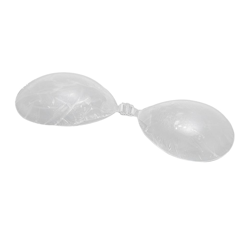 1 Pair Silicone Bra Inserts Water Proof Thickened Reusable Transparent Bra Pads For Swimwear and Str