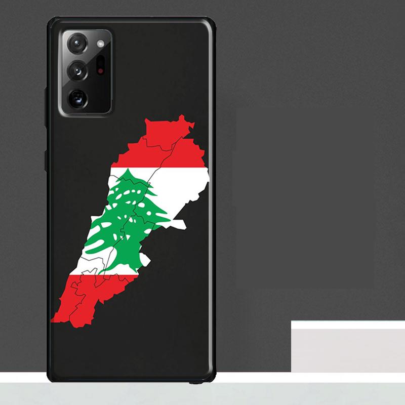 Lebanon Flag Map Case For Samsung Galaxy S25 Ultra S23 S22 S21 S24 Ultra S9 S10 S20 Plus S25 FE Phone Cover