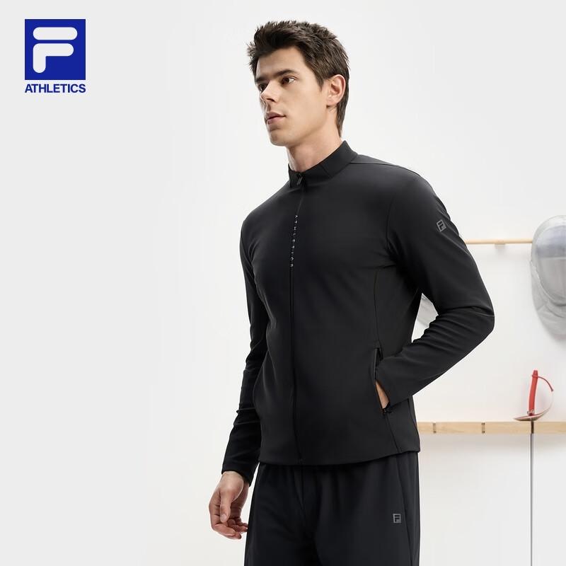 FILA Men s Stand Collar Knit Long-Sleeve Jacket XL