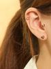 Minimalpiercing 14K Double Fold Butterfly Piercing Earrings