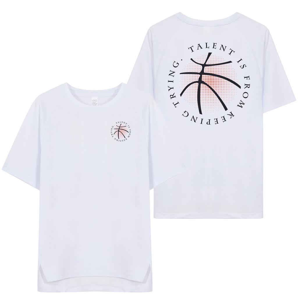 Neues Sporttrikot T-Shirt Basketball Trainingskleidung Fitness Laufen Kurzarm-T-Shirt Herren Lockeres Shirt Übergroßes Baumwoll-T-Shirt