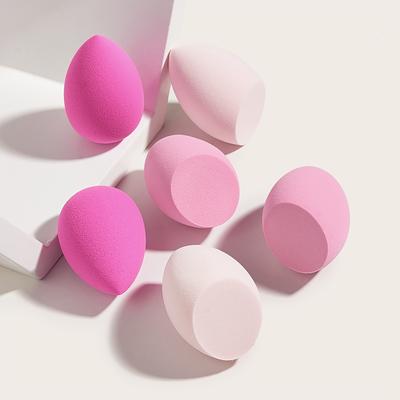 Set 6 Spugnette Trucco Incluse 2 Pz a Goccia e 4 Pz Taglio Obliquo Spugnetta per Trucco Blender per Crema Polvere e Liqu