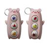 Press Decompression Toys Face Changing Toy Panda Pig Cartoon Keychain  Kids Playing Supplies