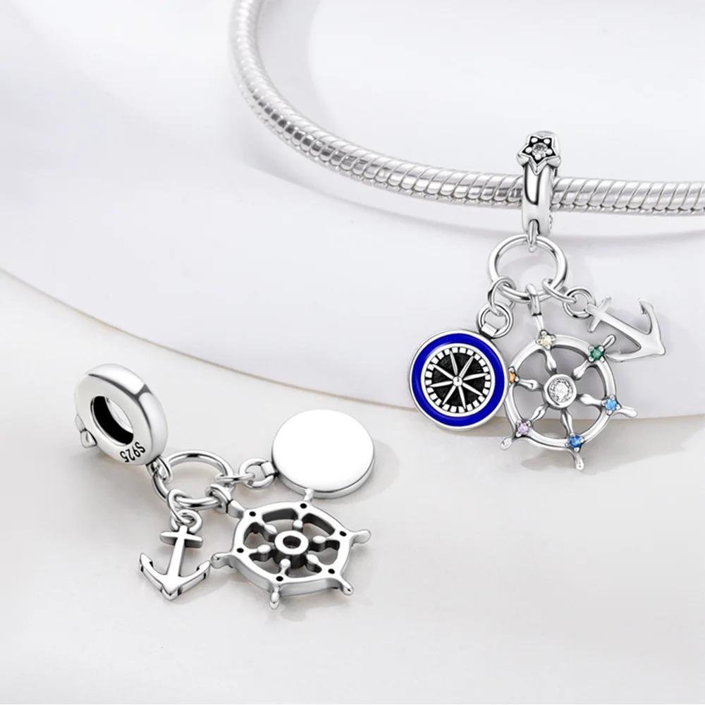 Kupfer Charm Anhänger Kamera Turm Schiff Erde Flugzeug Anhänger Passend für DIY Armband Halskette Schmuck für Frauen Geschenke