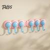 Heavy Duty Adhesive Hooks Punch-Free Wall Hook Rack, Self Multi-Hook Organizer, Waterproof Room Organization Hangers 180 Degree Rotating Storage