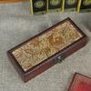 1Pc Retro Antique Pen Box Desktop Storage Organizer for Jewelry Office Supplies and Miscellaneous Items