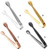 Stainless Steel Sugar Tong Portable Reusable Solid Color Ice-cube Picker Indoor Hotel Food Serving Tool Clip Accessories