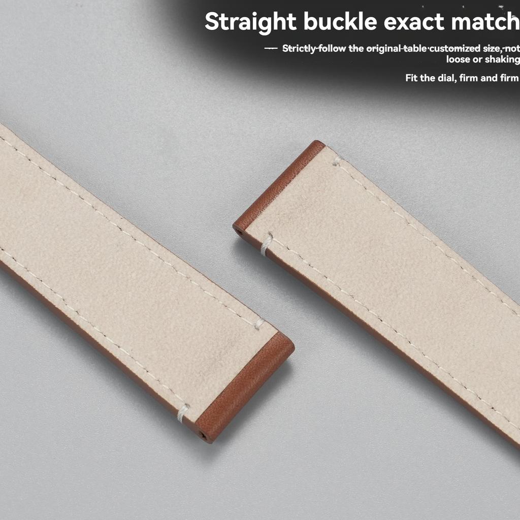 For Mido Navigator M026 Strap Genuine Leather M026430A Men's Brown Watchband Ome-ga Wristband Pin Buckle Bracelet 22x20mm