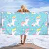 Star Rainbow Unicorn Seaside Vacation Beach Towel Swimming Bath Towel Sports Fitness Towel
