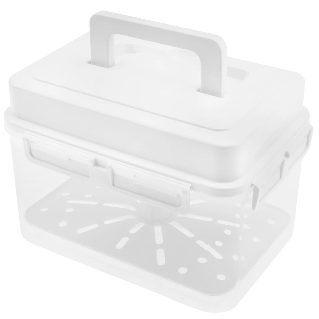 Plastic Press Fermentation Container With Handle Press Tray Clear Kimchi Press Container Good Sealing Sauerkraut Press Container