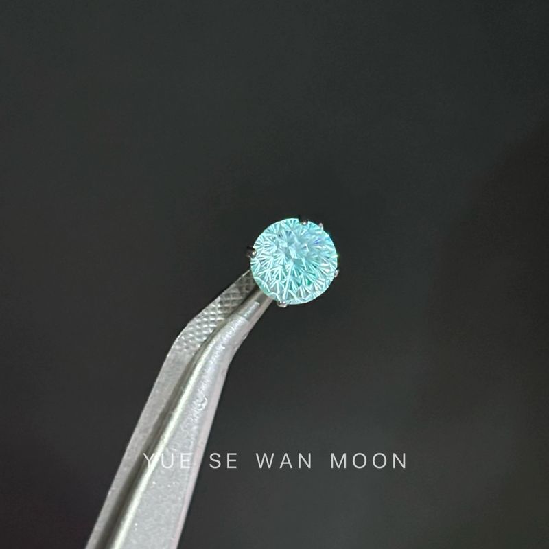 

Absolutely Beautiful! Aurora Gradient Fireworks Cut Titanium Steel Super Shiny 6mm Ear Studs Ear Bone Stud Ear Worm Nail No Fading Ear Piercing Fireworks cut 6mm sky blue single