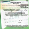 Huaxia English Calligraphy Practice Sheets: Junior High Composition & Full Score Writing, Hengshui Style.