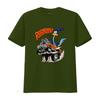 Road Runner Cartoon T Shirt Orange Hot Rod Car Design for Mens Fashion Vintage Washed Breathable Stylish Streetwear Fashion