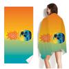 Boho Tropical Leaves Beach Towel Oversized Sand Free Microfiber Bath Towel Quick Dry Swim Pool Travel Picnic Blanket