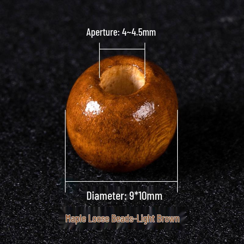 

Цветные деревянные круглые бусины для самодельных украшений - бусины с большим отверстием