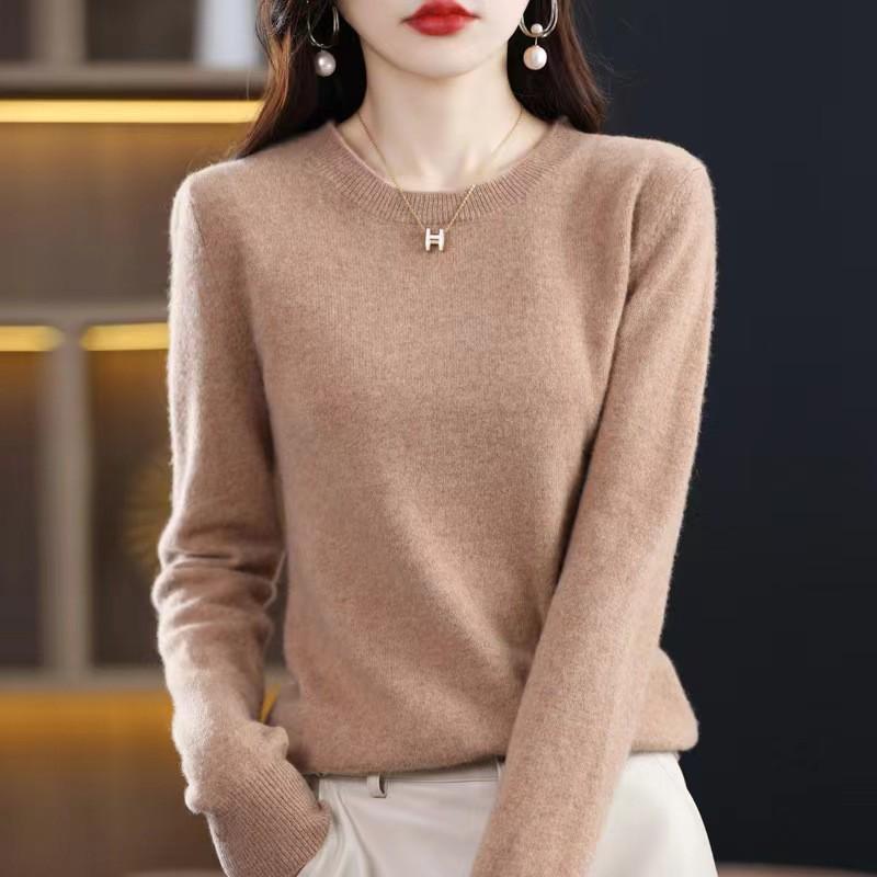 Autumn/Winter 100% Wool Slim-Fit High Neck Knit Sweater