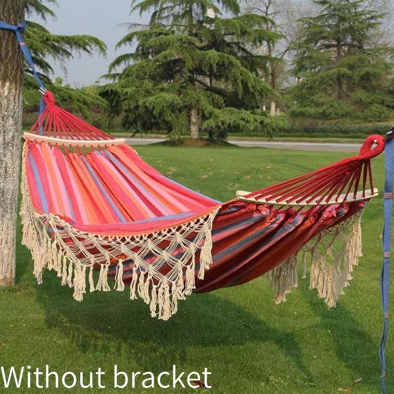 2 in 1 Hammock And Swinging Chair Outdoor Camping Swing Hammock Frame Portable Indoor-Outdoor Adjustable Folding Single Bracket