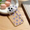 Blue Minimalist Print Phone Case For iPhone 17 16 15 14 13 12 11 Mini Pro Max Plus Transparent Cover