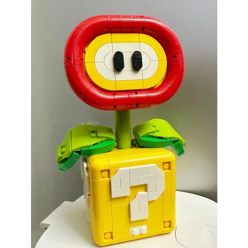 Piranha-Pflanze Topfmodell Passend 71426 Flammenblume Zusammengebaute Bausteine Steine Kinder Puzzlespielzeug Kinder Weihnachtsgeschenke