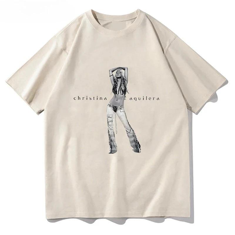 2026 Christina Aguilera Anniversario Anniversario Donna e Uomo Moda Universale Streetwear Estetica del Modello T-shirt