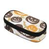 Pen Case Compact Shape Durable 300D Polyester Zipper Closure with Main Compartment Mesh Pocket and Pen Slots for Boys Girls