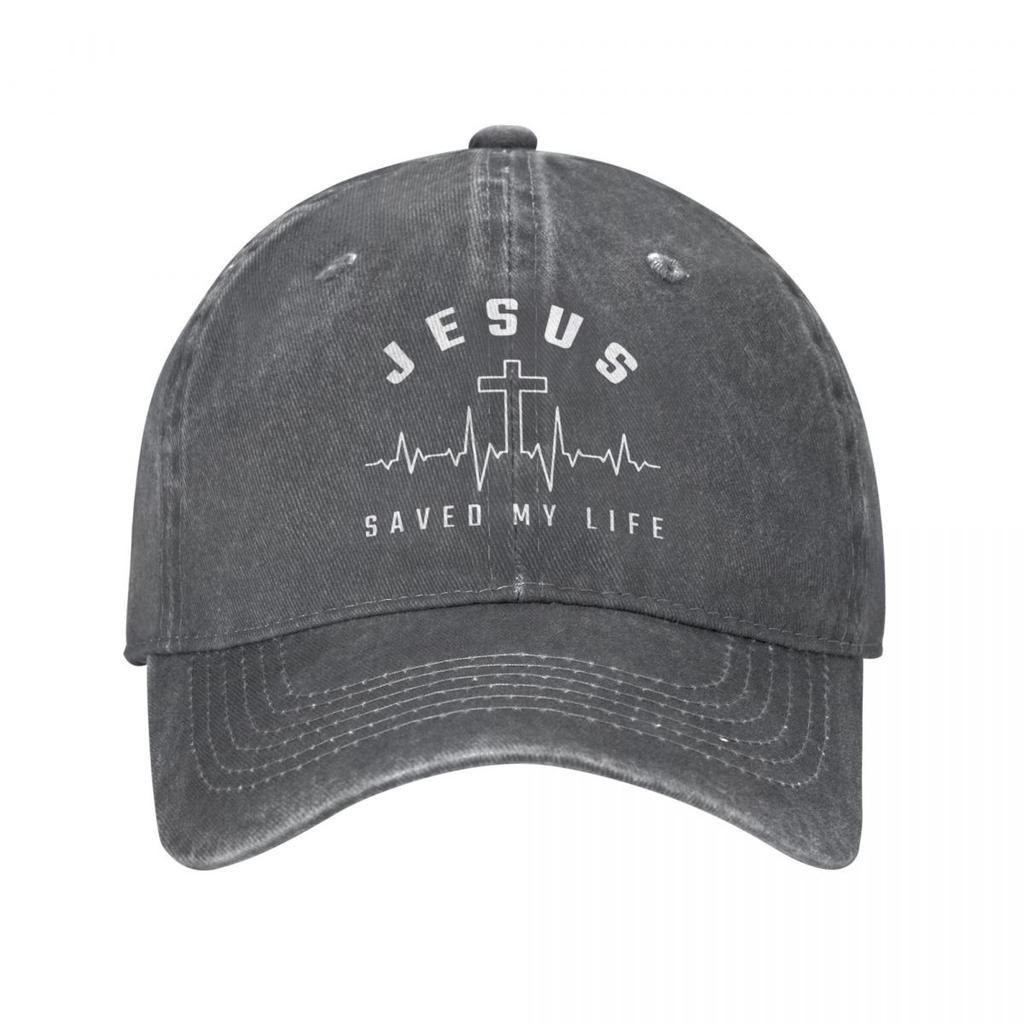 Jesus Christ Christianity Jesus Saved My Life Cotton Baseball Cap Snapback Hats Dad Cap Summer Autumn Hip Hop Casquette