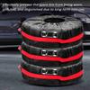 4PCS Tire Covers, Waterproof Spare Tire Covers Tough Tire Wheel Protector for SUVs RVs Trailers Trucks, Fits Tires 19