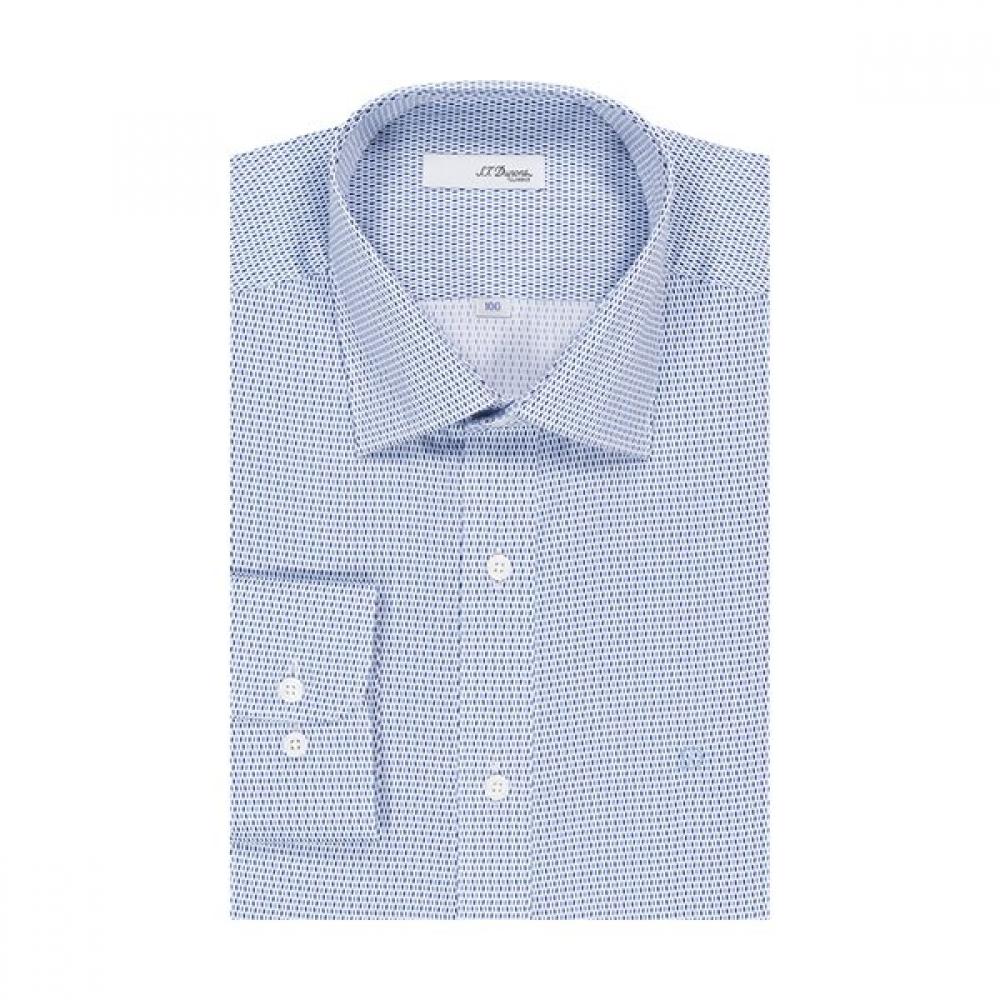 S.t. Dupont Geometric Two Tone Print Slim Fit Shirt Se5fm21ls251sbu 95